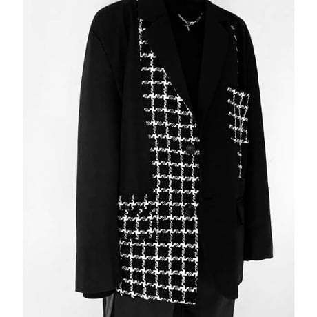 Mismatch NYC/ tweed tailored Jacket