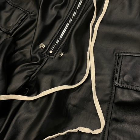 Mismatch NYC/Leather Zip Shorts
