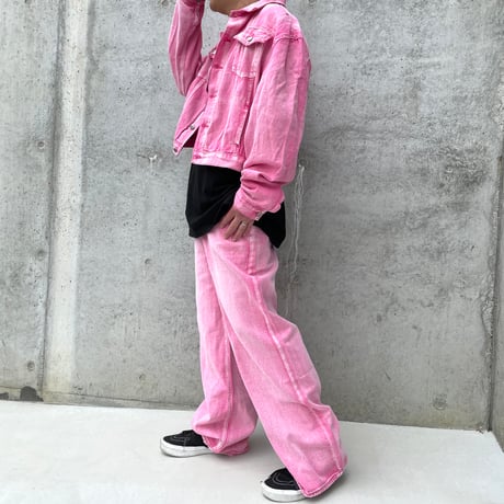 Mismatch NYC/Washed Pink Denim Set Up