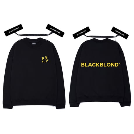 BLACK BLOND/BB logo smile  Crewneck Sweatshirt  (BLACK)