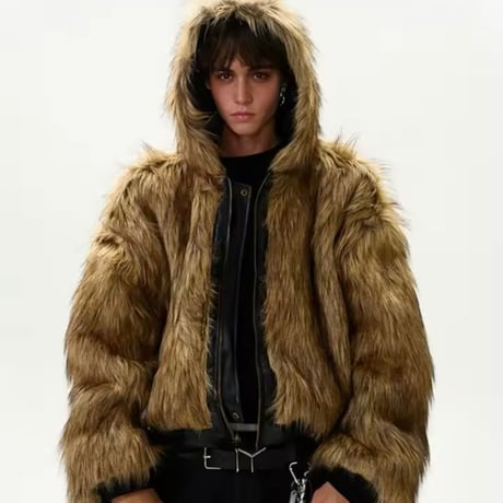 Mismatch NYC/Reversible Short Fur Jacket