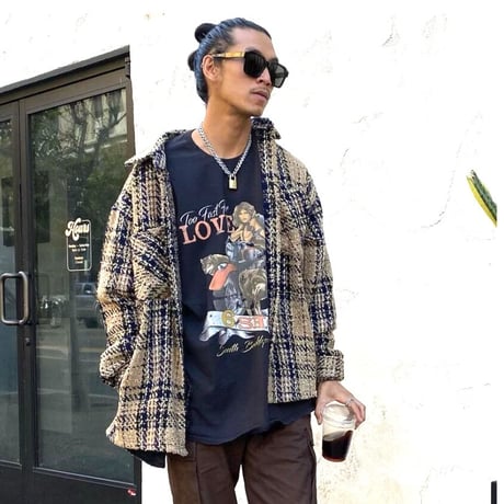 EPTM/Tweed Heavy Flannel shirt KHAKI