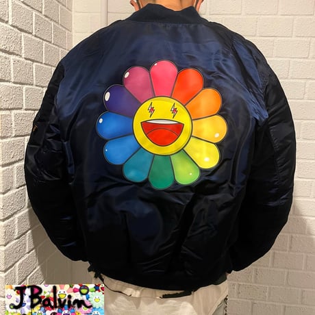 J Balvin × Takashi Murakami/"KAIKAI KIKI " ALPHA  MA1 JACKAET