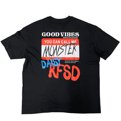 WOSS.official/Oversized name print Tshirs