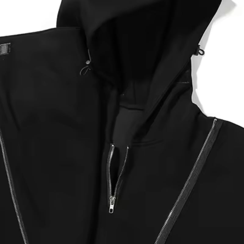 Mismatch NYC/Ninja Zip Hoodie BLACK | BINGOSTAR