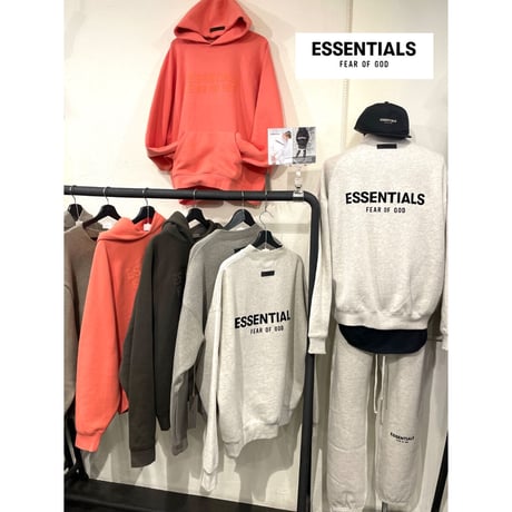 ESSENTIALS by Fear of God /Logo Hoodie  "OFF BLACK"