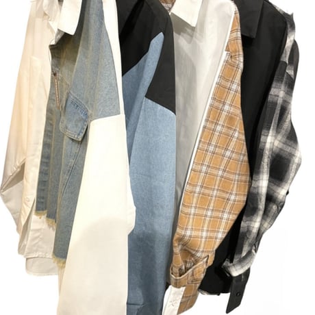 Mismatch NYC/Half Check shirts