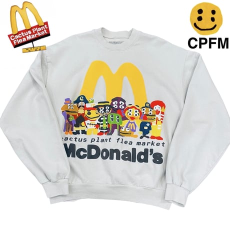 CPFM ×  McDonald's / buddy and friends crewneck GRAY