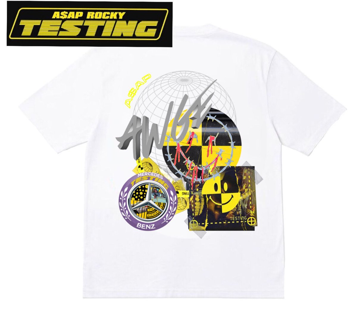 AWGE/ASAP Rocky Tshirts ホワイト | BINGOSTAR ・ ビンゴスター