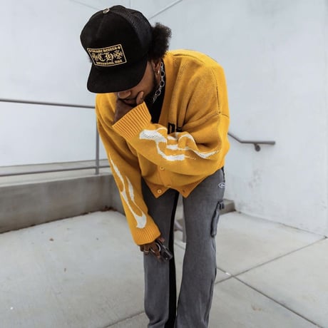 BOOHOO /Spring Knit cardigan YELLOW