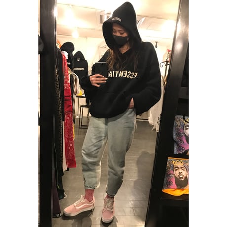 ESSENTIALS  fear of god /Knit Hoodie "BLACK"