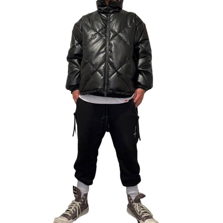 SAINT PAIN/Leather Puffer JACKET