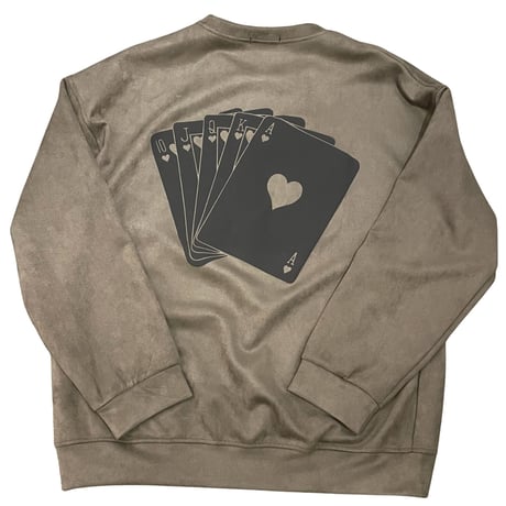 WOSS.official/ Oversized  Suede Crewneck