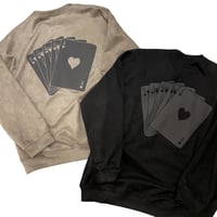 WOSS.official/ Oversized  Suede Crewneck