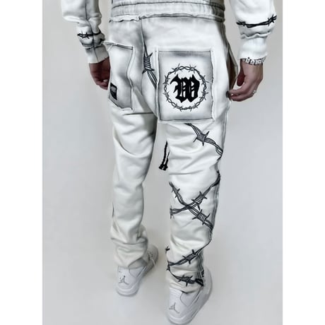 2TW®︎ / Chrome Pants (SET UP)  "OFF WHITE"