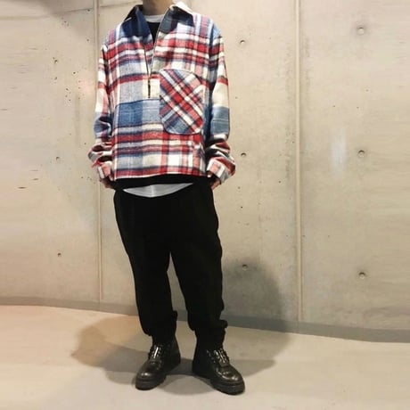 URKOOL/HALF ZIP Flannel shirts Jacket