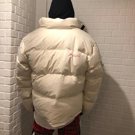 BLACK BLOND/BB Logo Down Jacket CREAM