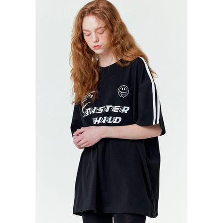 MISTERCHILD/Uniform Mesh Tshirts "BLACK"