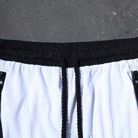 By The R/Big Lettering Mesh Shorts (Set UP)  WHITE