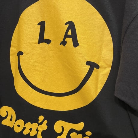 FREE&EASY/Be Happy Smile Tee BLACK