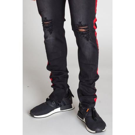KDNK/Side line denim pants