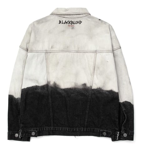 BLACK BLOND/HAND CUSTOM BLEACH Denim Jacket(BLACK)