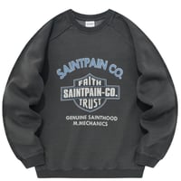 SAINT PAIN/Saint Crewneck "Wash Black"