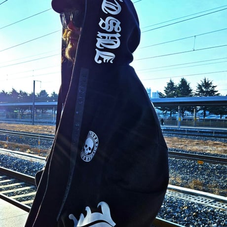By The R/ Logo bonding  Zip Hoodie (SET UP)