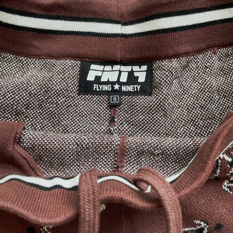 FNTY/ Knitted Paisley Shorts "BROWN"