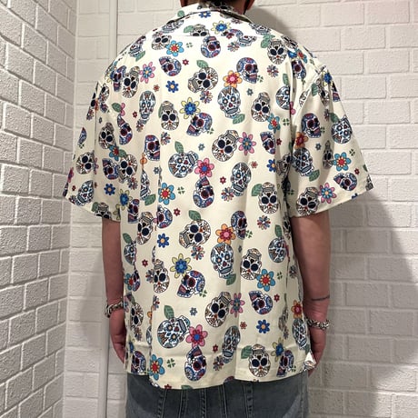 RE NEW/Mexican skull summer shirts