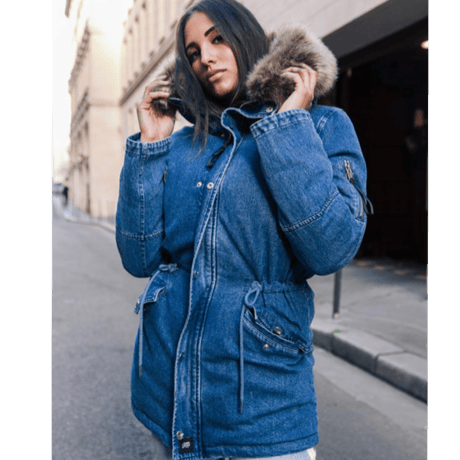 Sixth June/FUR モッズコート  DENIM