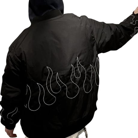EPTM/FLAME STITCH BOMBER JACKET