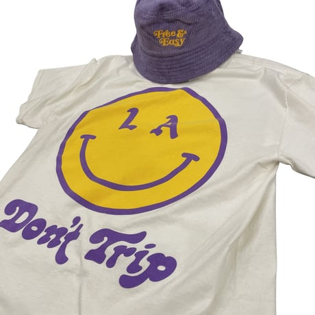 FREE&EASY/Be Happy Smile Tee COCONUT