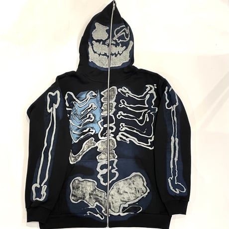 Travis Scott ✖︎  Fragment design /Skelton graffiti Zip Up Hoodie