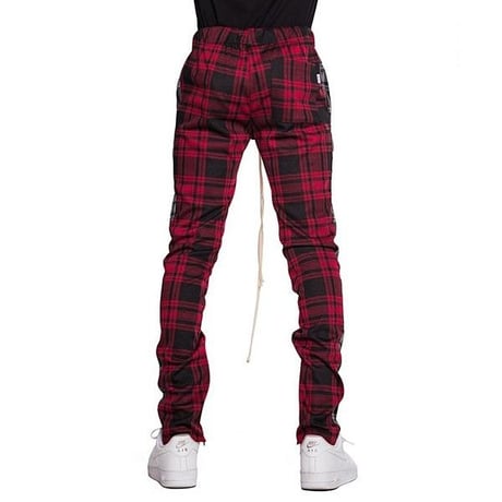 EPTM/トラックパンツ　Red Black check