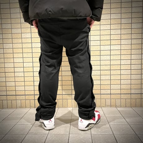 Mismatch NYC/Snap button  sweat pants BLACK