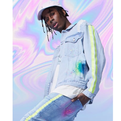 BOOHOO /Spray Paint denim jacket