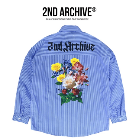 2nd archive/ Flower Graffiti Oversize Shirts