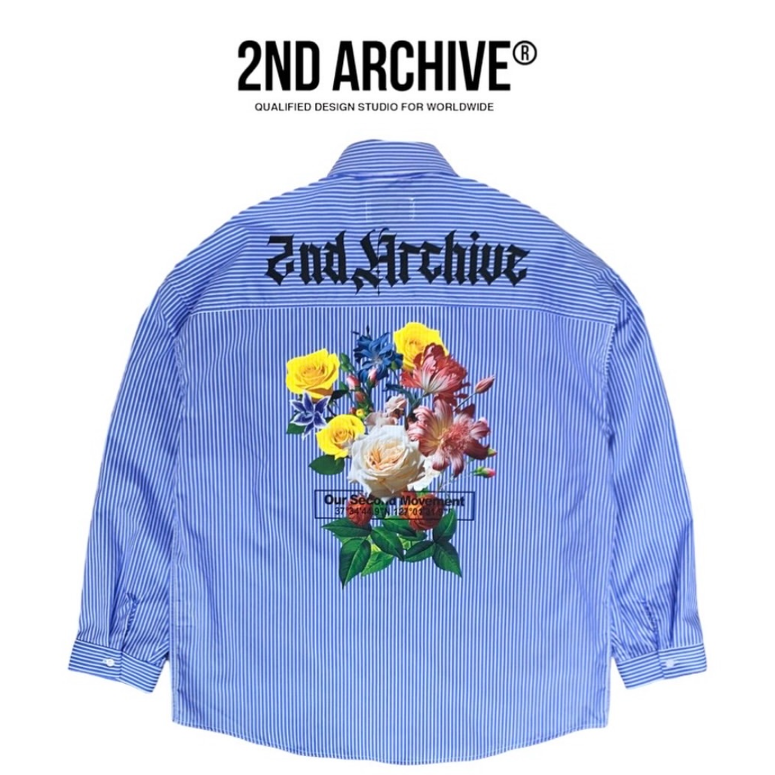 2nd archive/ Flower Graffiti Oversize Shirts |