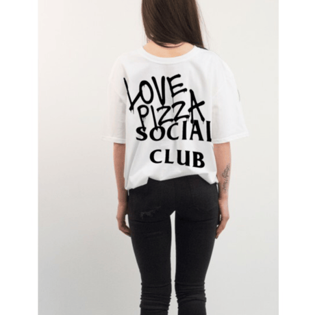 No Perfect Italy/Love Pizza Social Club Tee White
