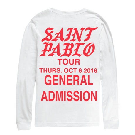 Saint Pablo Tour/official long sleeve