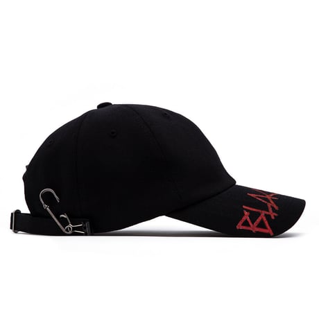 BLACK BLOND/Hand Made LOGO CAP