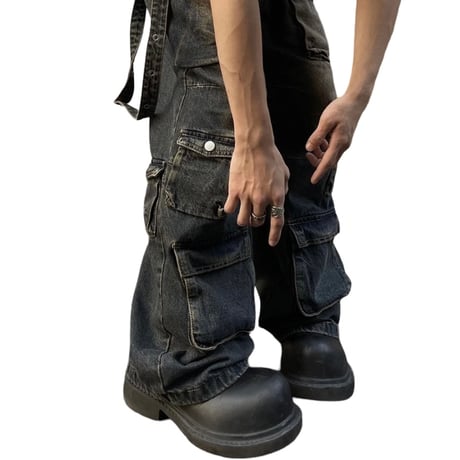 Mismatch NYC/ Wide Black wash denim