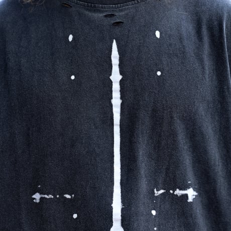 By The R/ Painting Cut Off Vest (Wash Black)