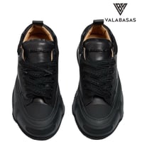 VALABASAS / Leather Sneaker "BLACK"