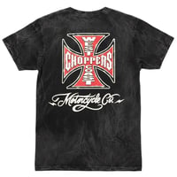 West Coast Choppers/ W.C.C Logo Tshirts "Wash Black"