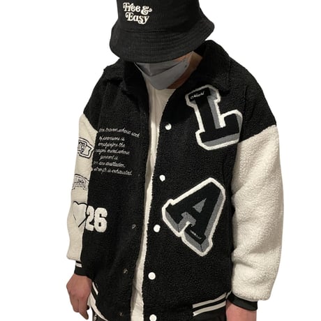 WOSS.official/BOA Varcity JACKET  BLACK