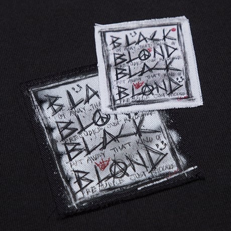 BLACK BLOND/Disorder Patch  Tee " BLACK"