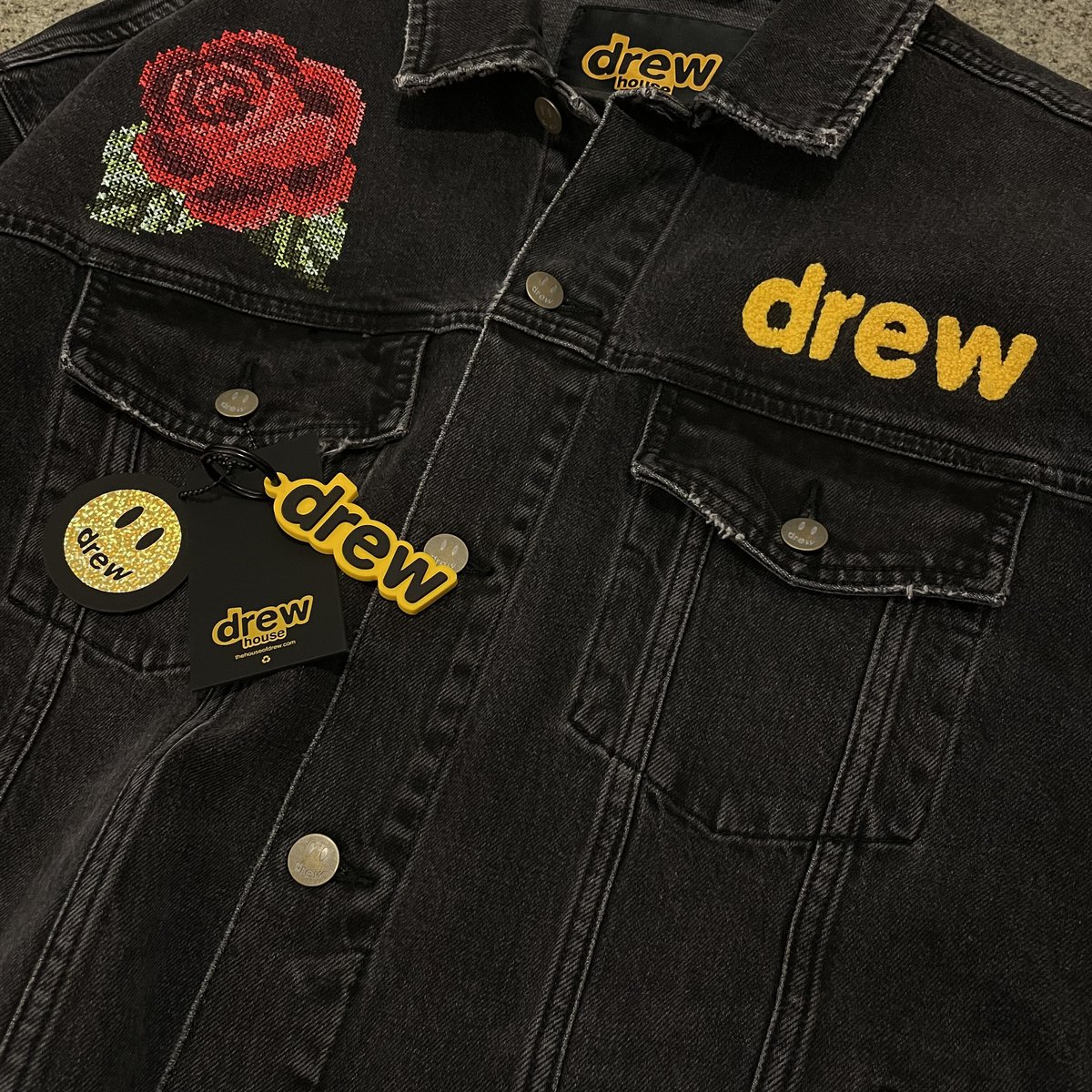 Drew House/Washed Denim Jacket | BINGOSTAR ・ ビン Drew House/Washed Denim Jacket | BINGOSTAR ・ ビン