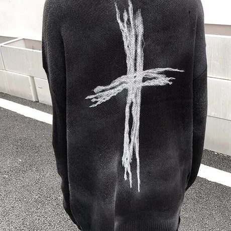 Mismatch NYC/ HandPaint Cross knit